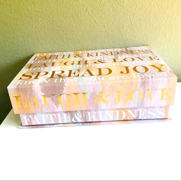 🌺4 Items 25$🌺 Tri-Coastal Storage Box - Positive Affirmations NWT - Picture 7 of 10